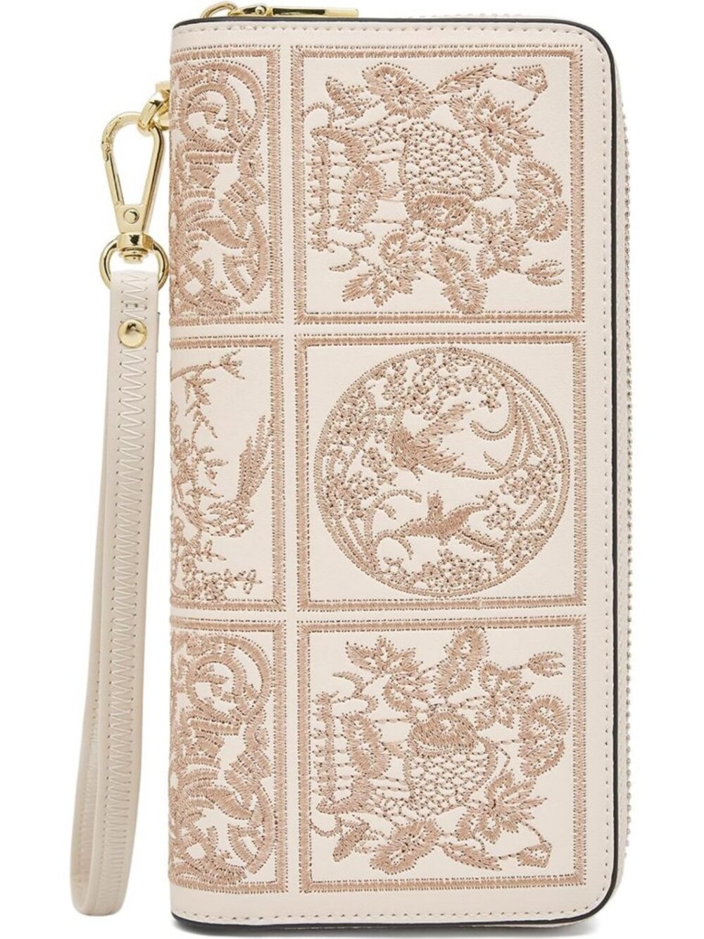 Stylish Leather Wallet for Women | RFID Blocking Zipper Wristlet Clutch